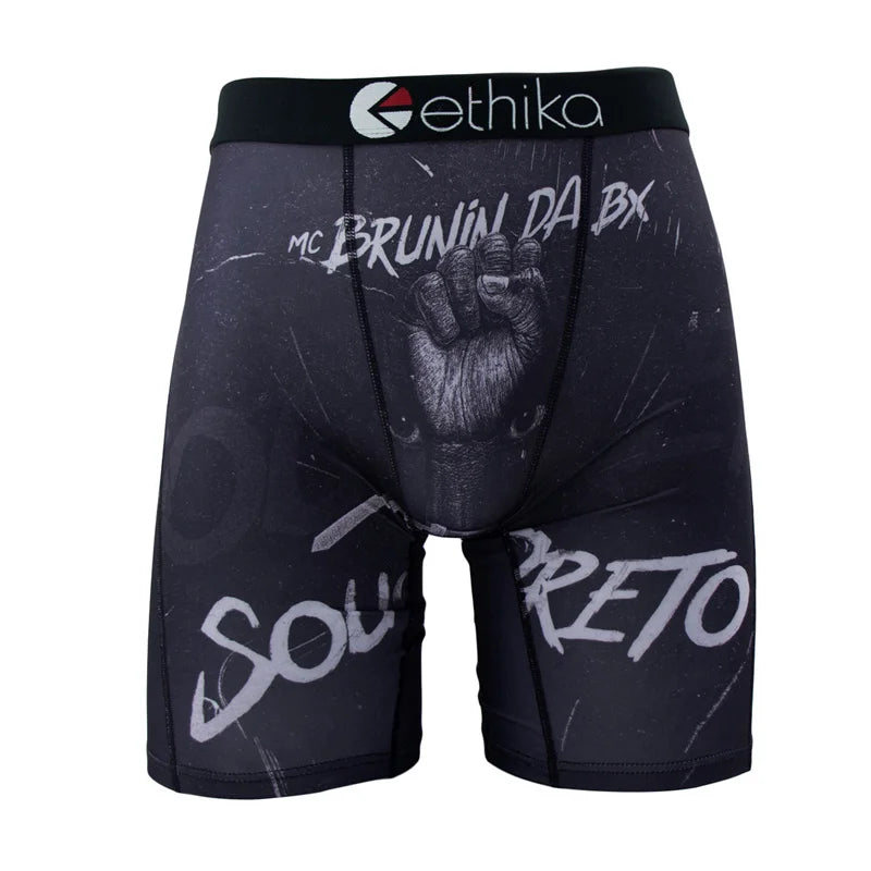 ETHIKA Men Underwear Boxers 1Pcs Breathable Mesh Crotch Man Swimming Underpants Plus Size L-3XL Mens Panties Men's Boxers Briefs