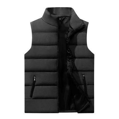 Men's Warm Zip-Up Padded Vest