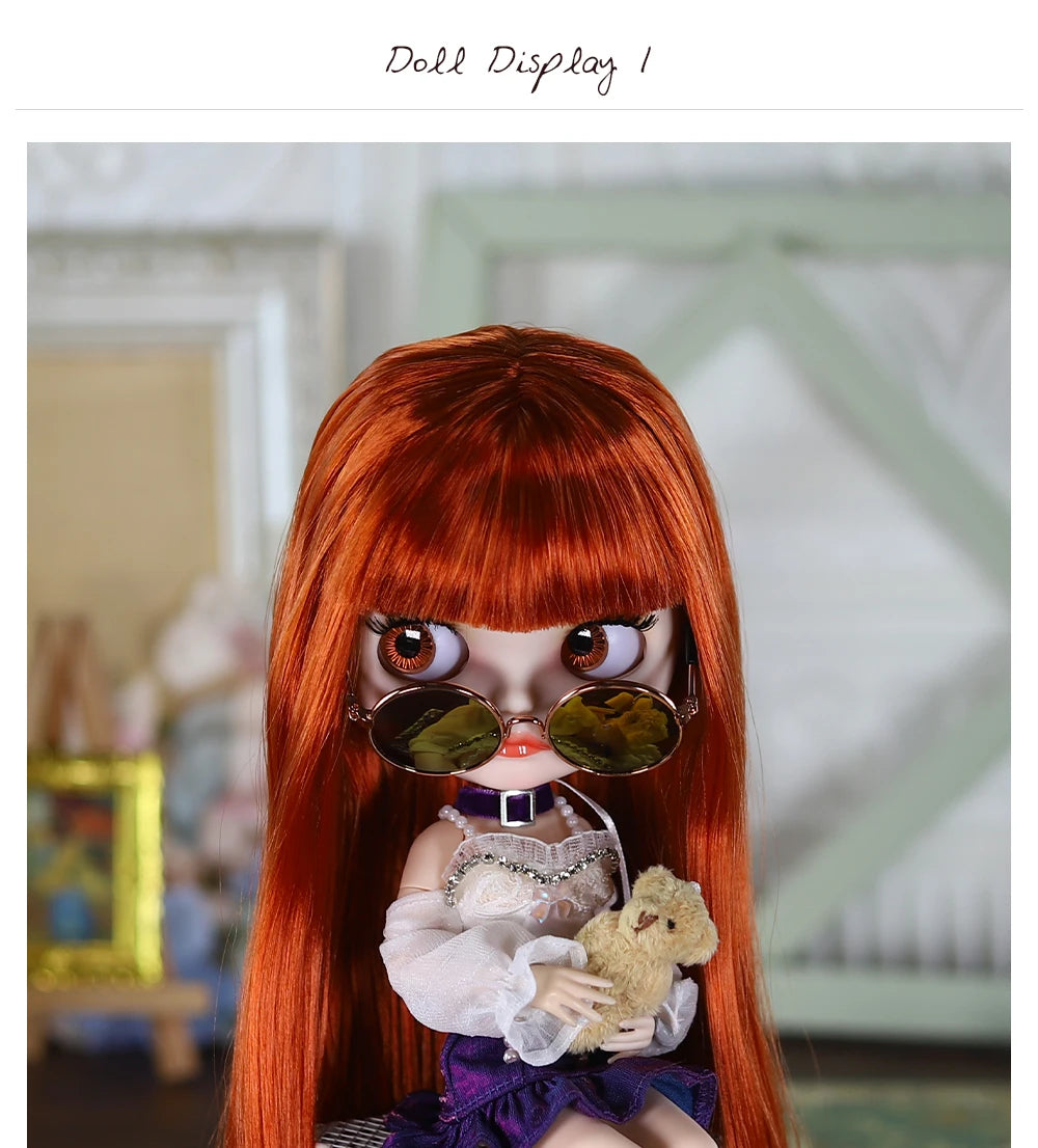 ICY DBS Blyth doll White Skin Glossy face Matte face Joint body with hand set A&B 1/6 bjd suitable diy makeup Special price