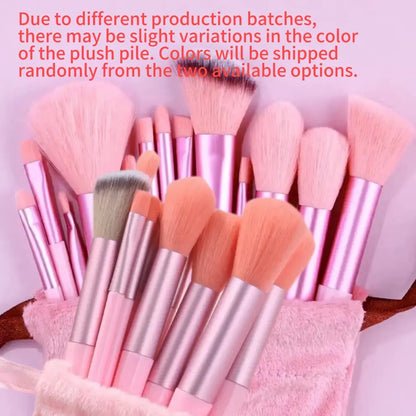 Professional Makeup Brush Set with Sponge & Storage Options
