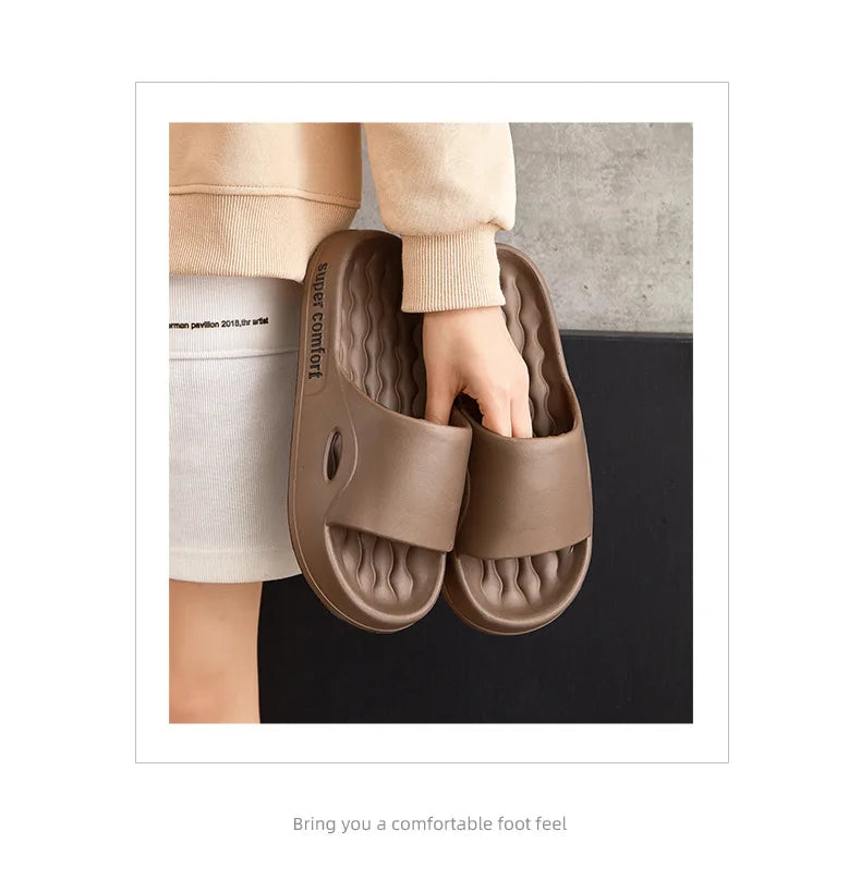 Fashion Men's Summer Ligtweight EVA Indoor Home Sandals Slippers Shoes Men Slippers Outdoor Students Women Comfortable Slides