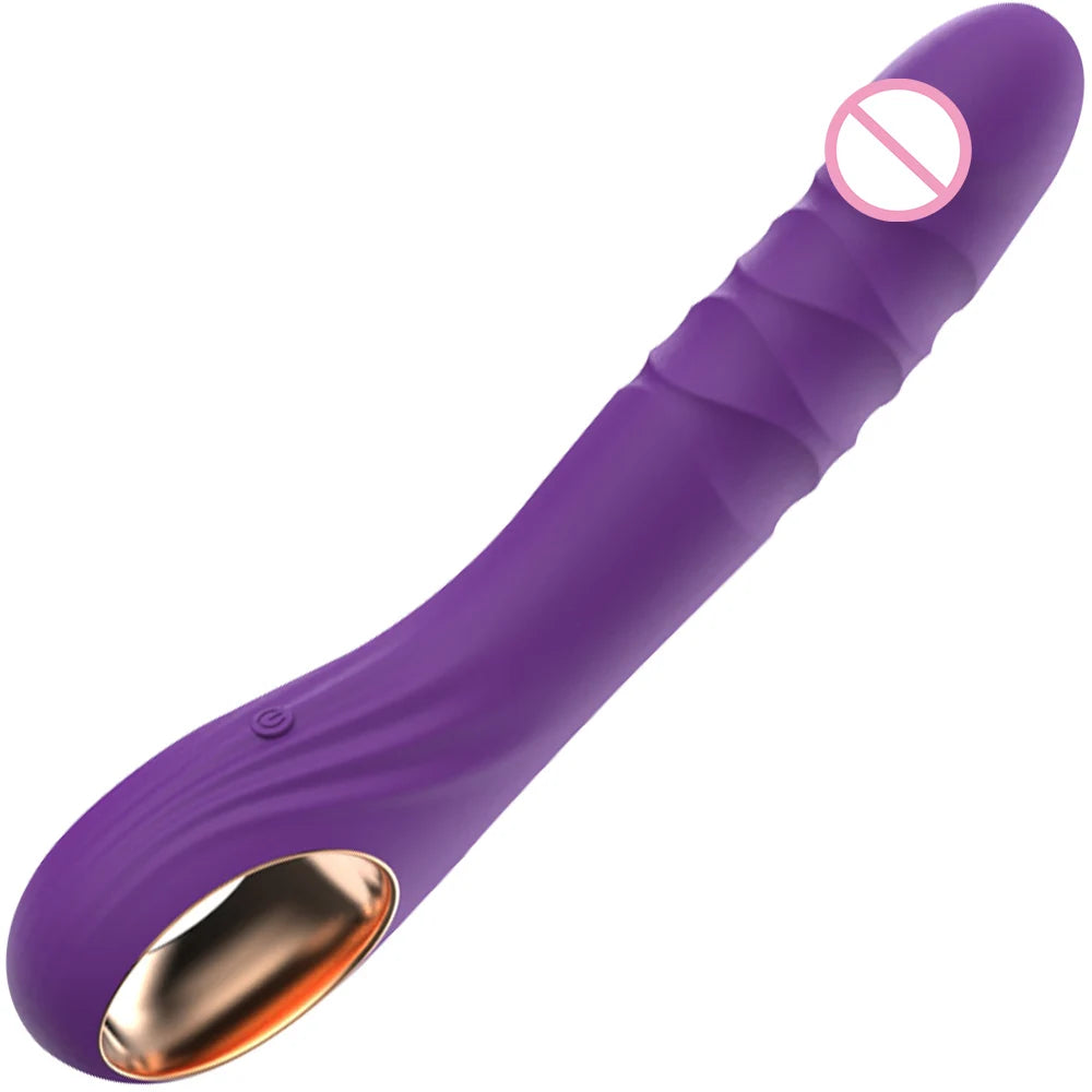 Dildo Retractable Vibrator For Women 10 Modes Soft Silicone G Spot Clitoral Anal Stimulation Massager Masturbation Sex Toys