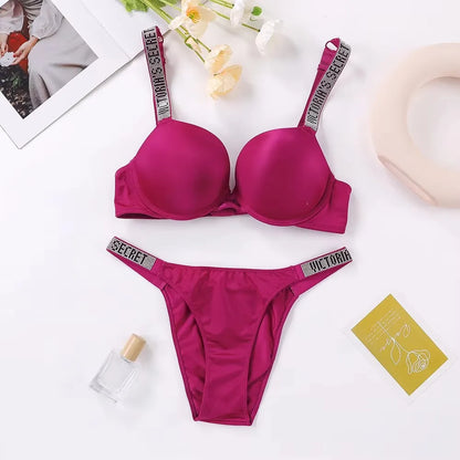 Women's Seamless Underwire Bra & Panty Set