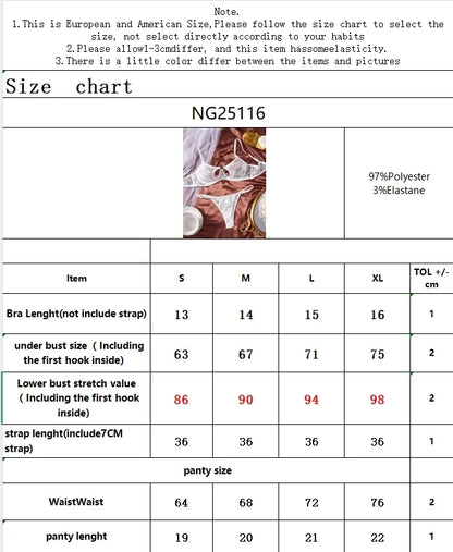 Women's Heart Buckle Bra & Panty Set