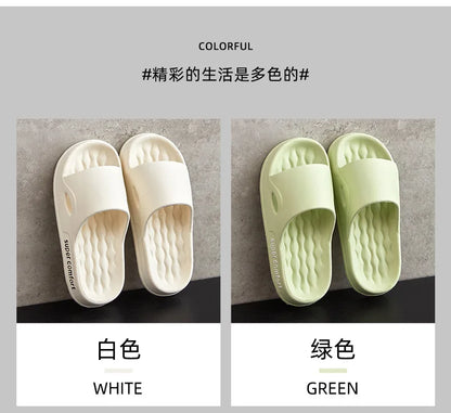 Fashion Men's Summer Ligtweight EVA Indoor Home Sandals Slippers Shoes Men Slippers Outdoor Students Women Comfortable Slides