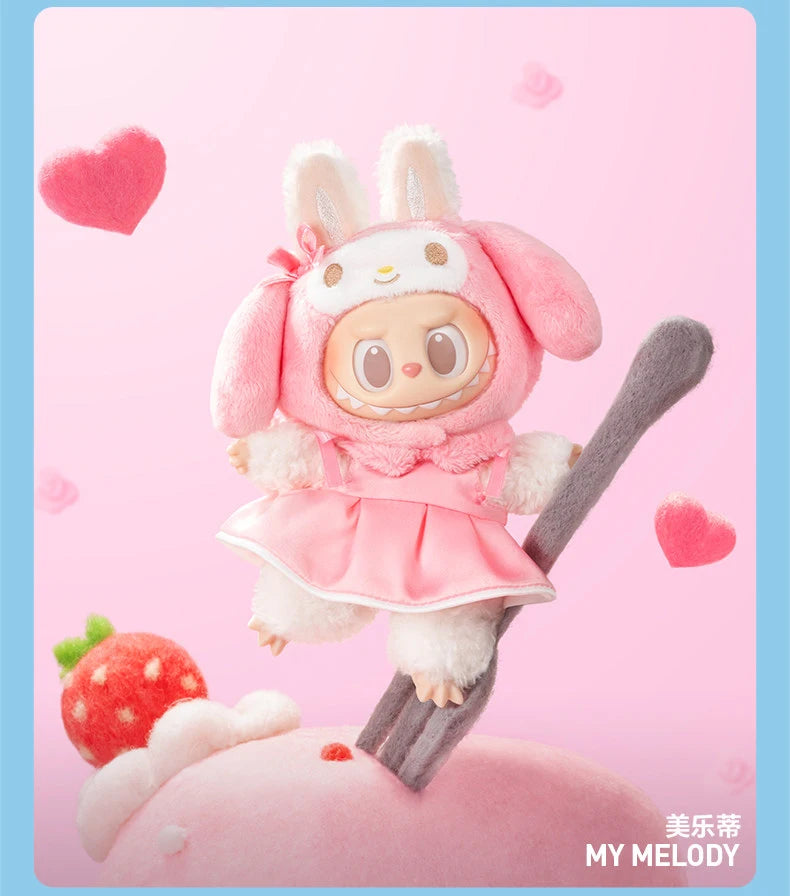 POP MART Labubu Monsters Sanrio Characters Series Vinyl Plush Mystery Guess bagBlind Box Anime Figure Soft Toy for Desktop Decor