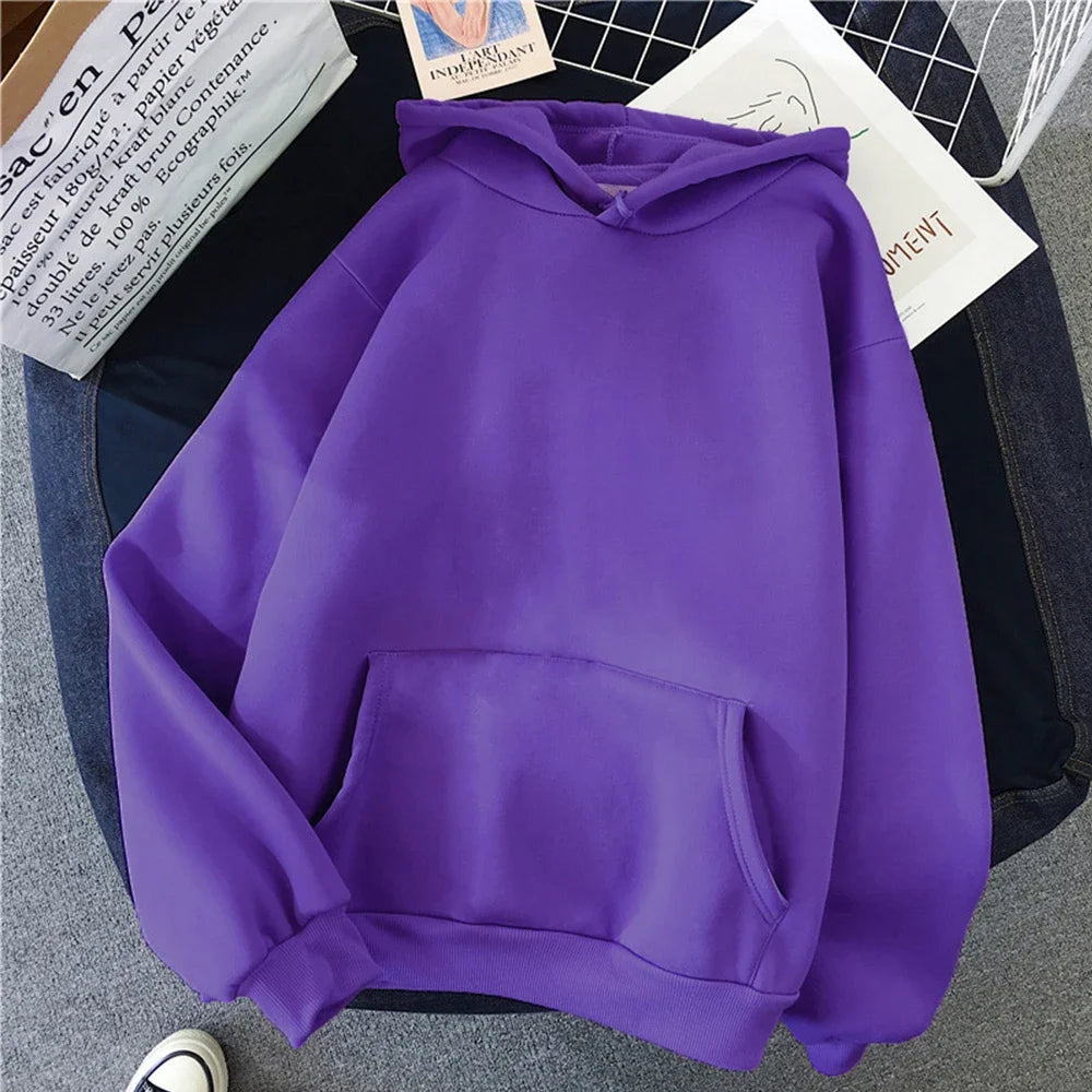 Oversized Fleece Streetwear Hoodie