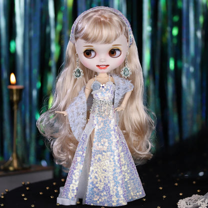 ICY DBS Blyth Doll 1/6 Clothing Joint Body Princess Dress Casual Clothing Toy Gift