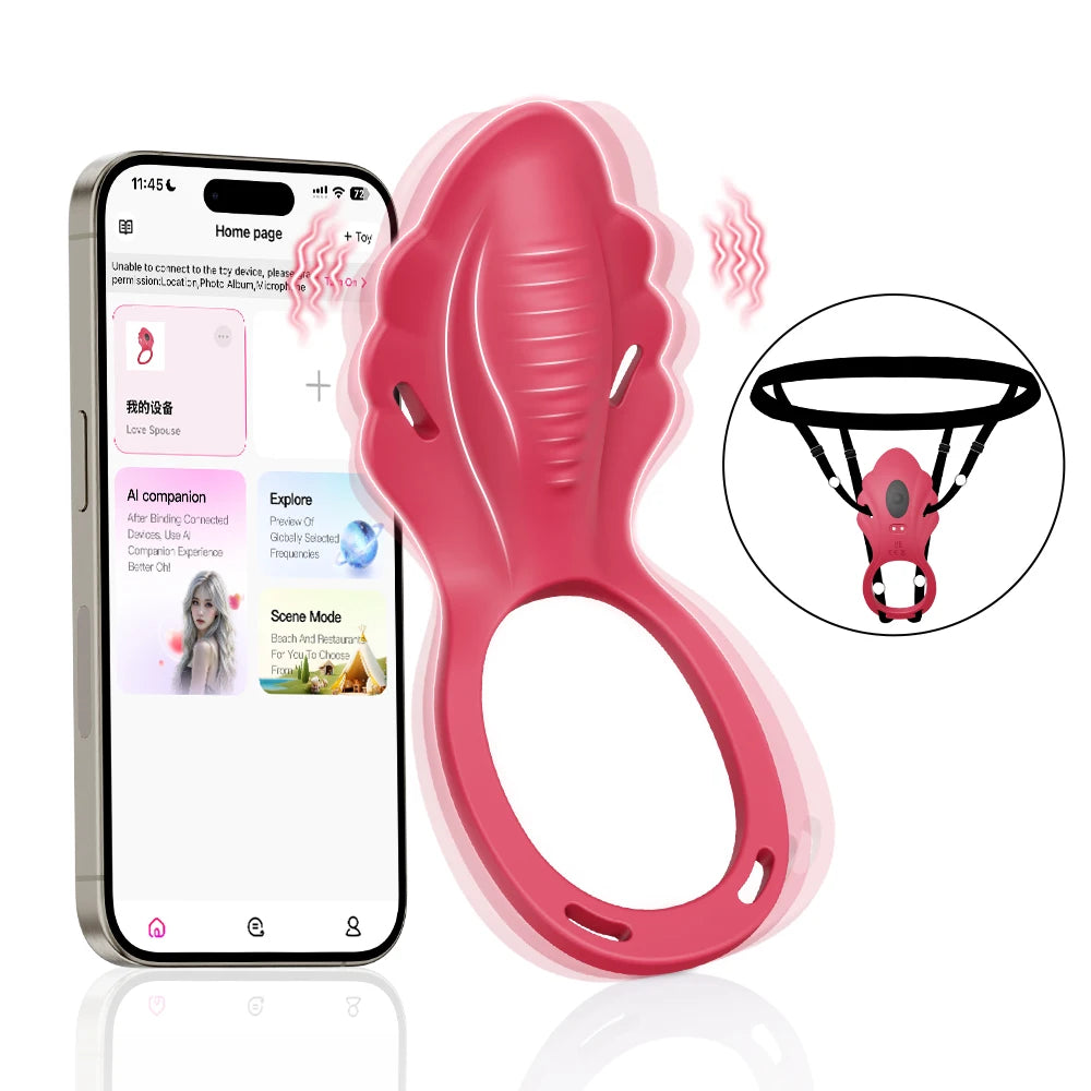 Adult Sex Toys Wearable Panty Vibrator Female Couple Sex Toy ,Vibrating Penis Ring Clitoral Stimulator,APP Controlled Vibrator