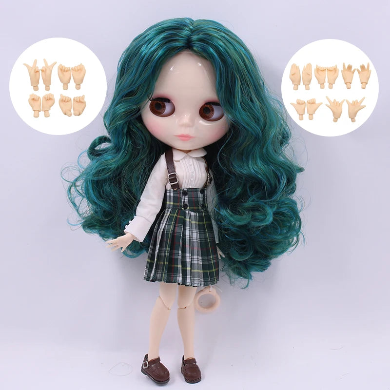 ICY DBS Blyth doll 1/6 Anime Doll joint body white Skin glossy face Special Combo with clothes, shoes and hands 30cm BJD TOY