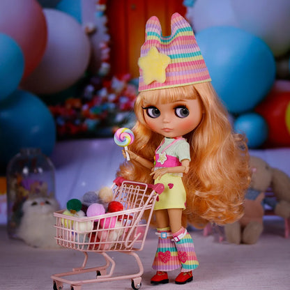 ICY DBS Blyth Doll Tan Skin Matte Face With Eyebrows Special Price 1/6 BJD JOINT body Neo Anime