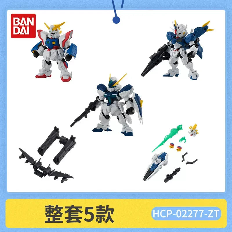 Bandai Gashapon Mobile Suit Ensemble (MSE) Gundam RX-78-2 Strike Hi-Nu Wing Astray ZZ Barbatos Assemble Model Kit Toy