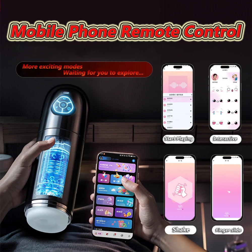 Automatic Male Masturbator Cup Vibration Vibrating Masturbation Machine Vagina Pusssy Blowjob Toys for Man Adults 18