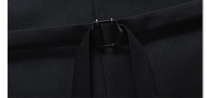 M-7XL Spring/summer Man Suit Vest Sleeveless Vest with Adjustable Waist Single Breasted Solid Color Business Suit Vest Wedding