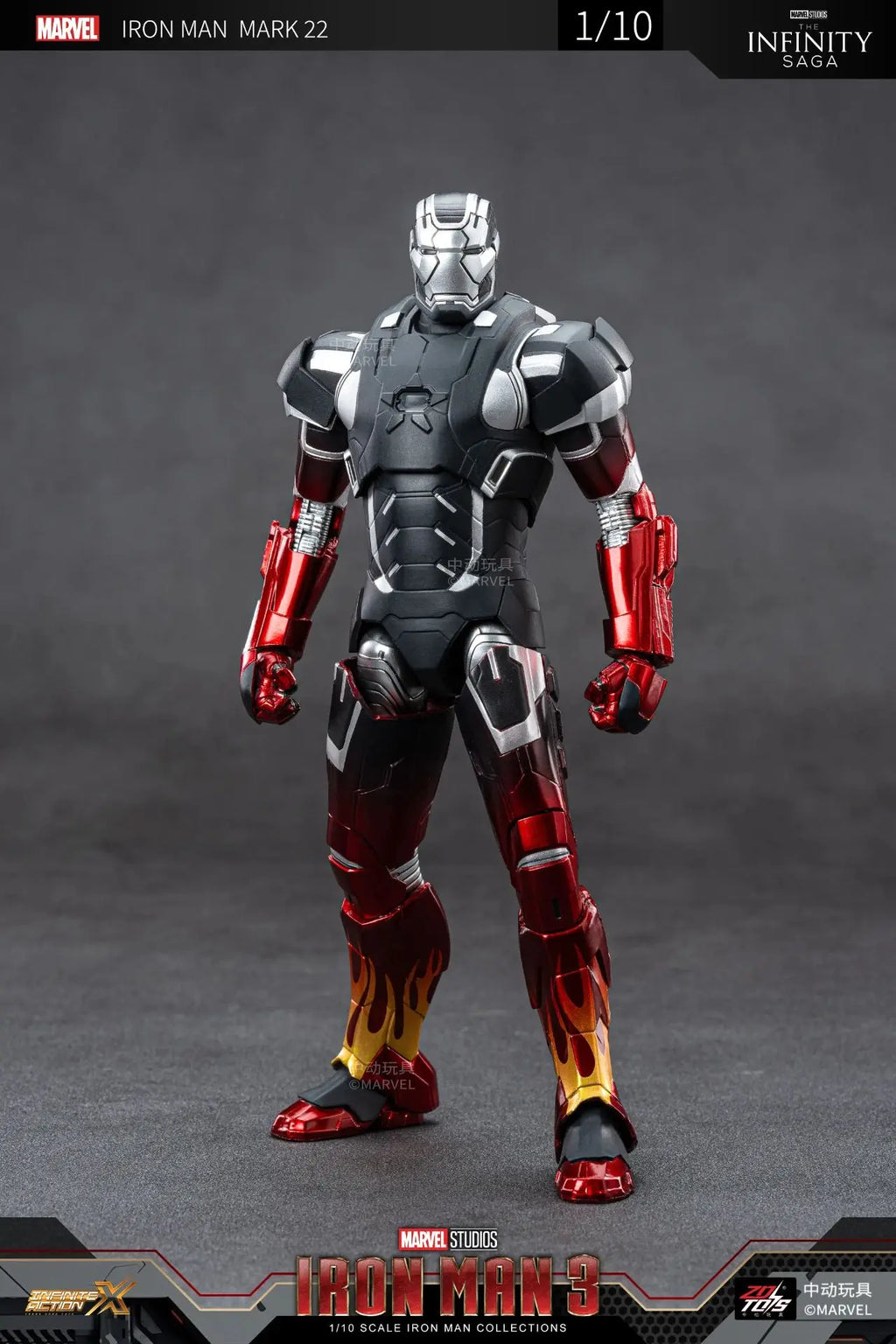 ZD Iron Man Figure Legends Iron Man Mk41 Mk47 Tank MK24 Iron Patriot 2.0 MK35 Red Snapper 1/10 Scale Iron Man Collections Gift