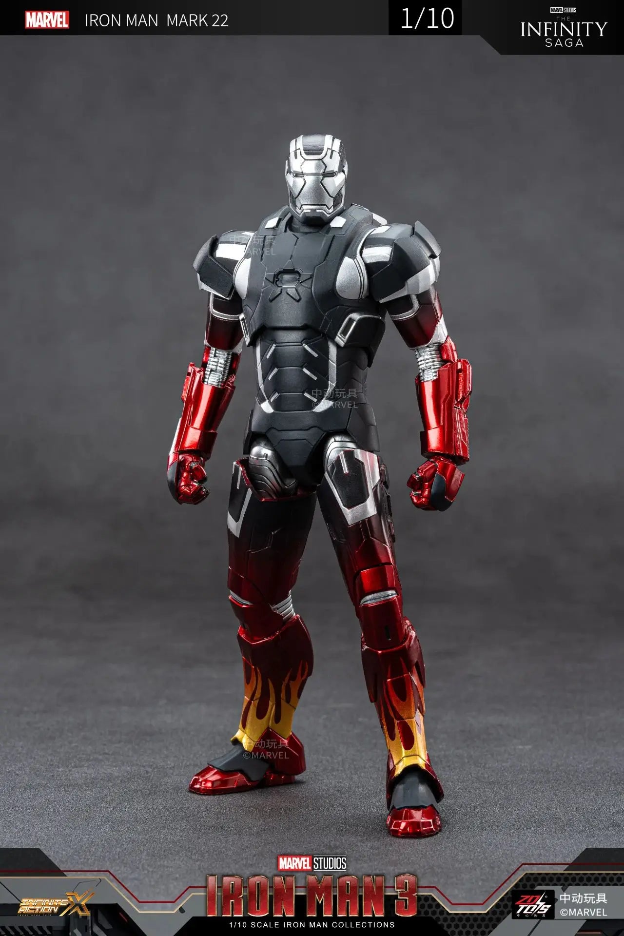 ZD Iron Man Figure Legends Iron Man Mk41 Mk47 Tank MK24 Iron Patriot 2.0 MK35 Red Snapper 1/10 Scale Iron Man Collections Gift