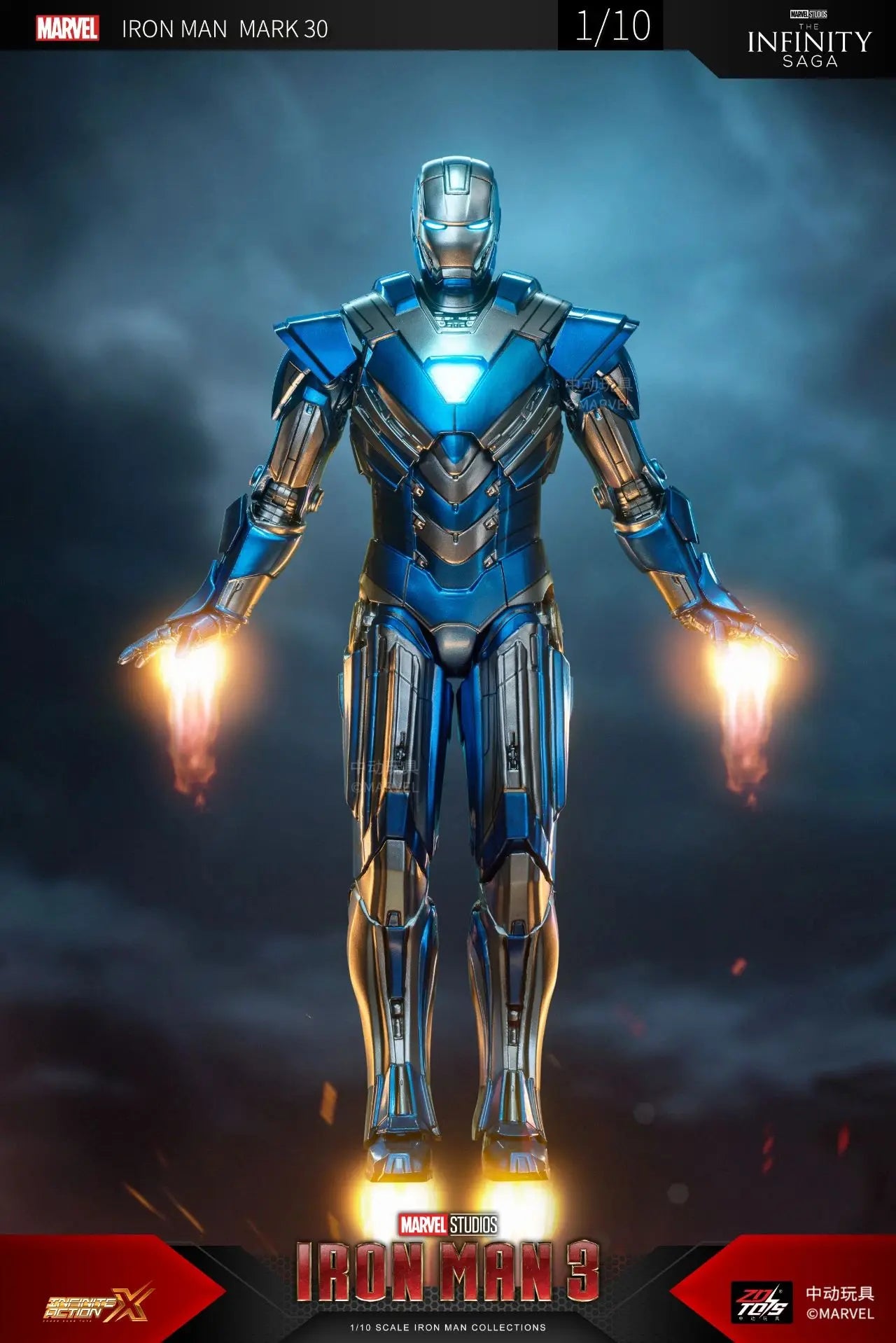 ZD Iron Man Figure Legends Iron Man Mk41 Mk47 Tank MK24 Iron Patriot 2.0 MK35 Red Snapper 1/10 Scale Iron Man Collections Gift