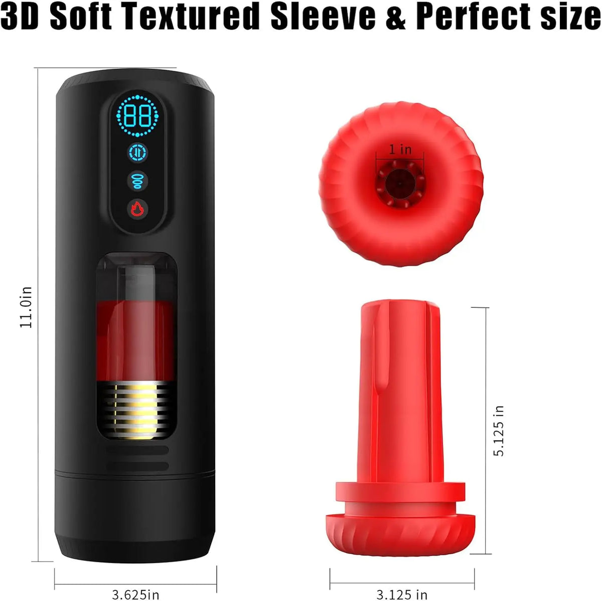 Male Masturbator Penis Pump - Automatic Men's Sex Toys with Sucking & Vibration Mode Stroker Pocket Pussy Hands Free Sex Machine