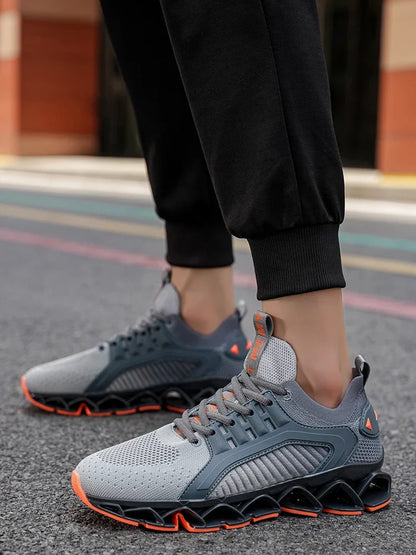 Men's Running Shoes Trainer Race Breathable Sneakers Non-Slip Jogging Cushioning Mesh Outdoor Couple Luxury shoes Off-road Shoes