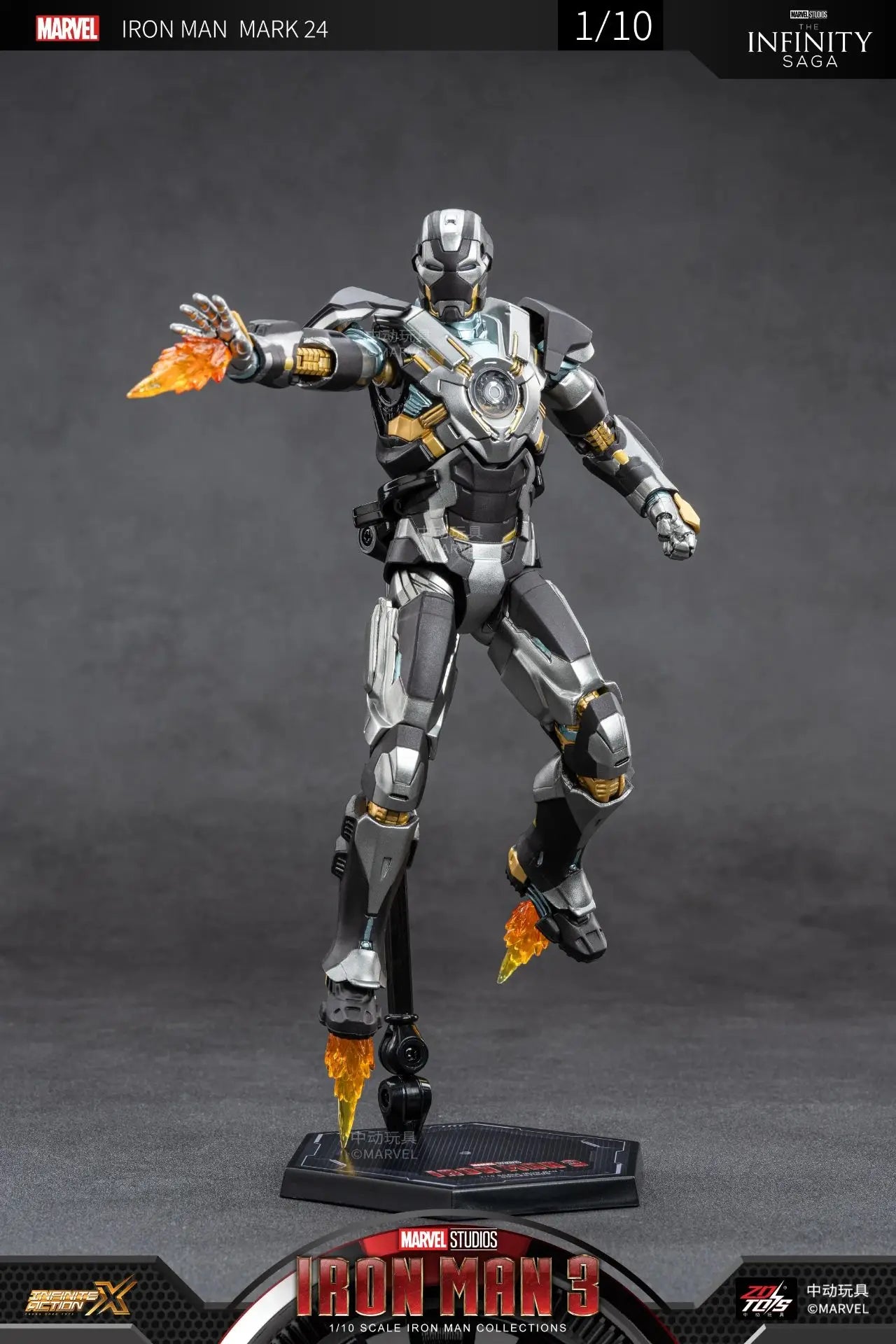 ZD Iron Man Figure Legends Iron Man Mk41 Mk47 Tank MK24 Iron Patriot 2.0 MK35 Red Snapper 1/10 Scale Iron Man Collections Gift