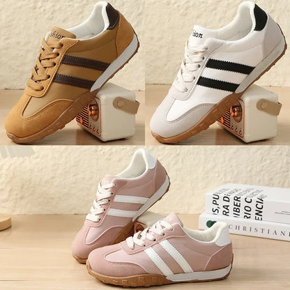 Adidas Women's Retro Sport Shoes Comfortable Flat Bottom Casual Shoes Soft Sole Unisex Spring Summer New Style Dequn Shoes