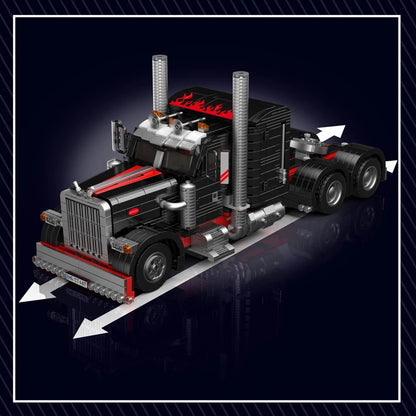 Mould King 10037 Technik American Truck Construction Kit - 1797 Pieces Truck Model Clamping Blocks for Adults