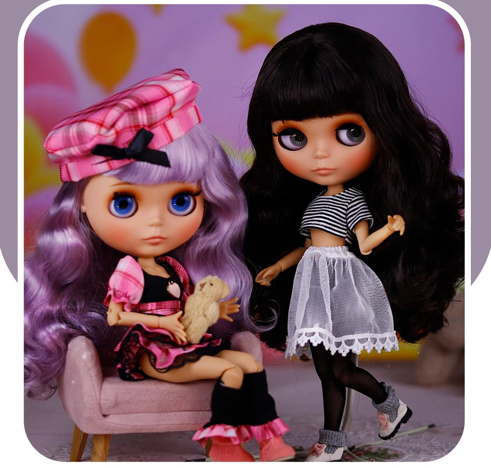 ICY DBS Blyth Doll Tan Skin Matte Face With Eyebrows Special Price 1/6 BJD JOINT body Neo Anime