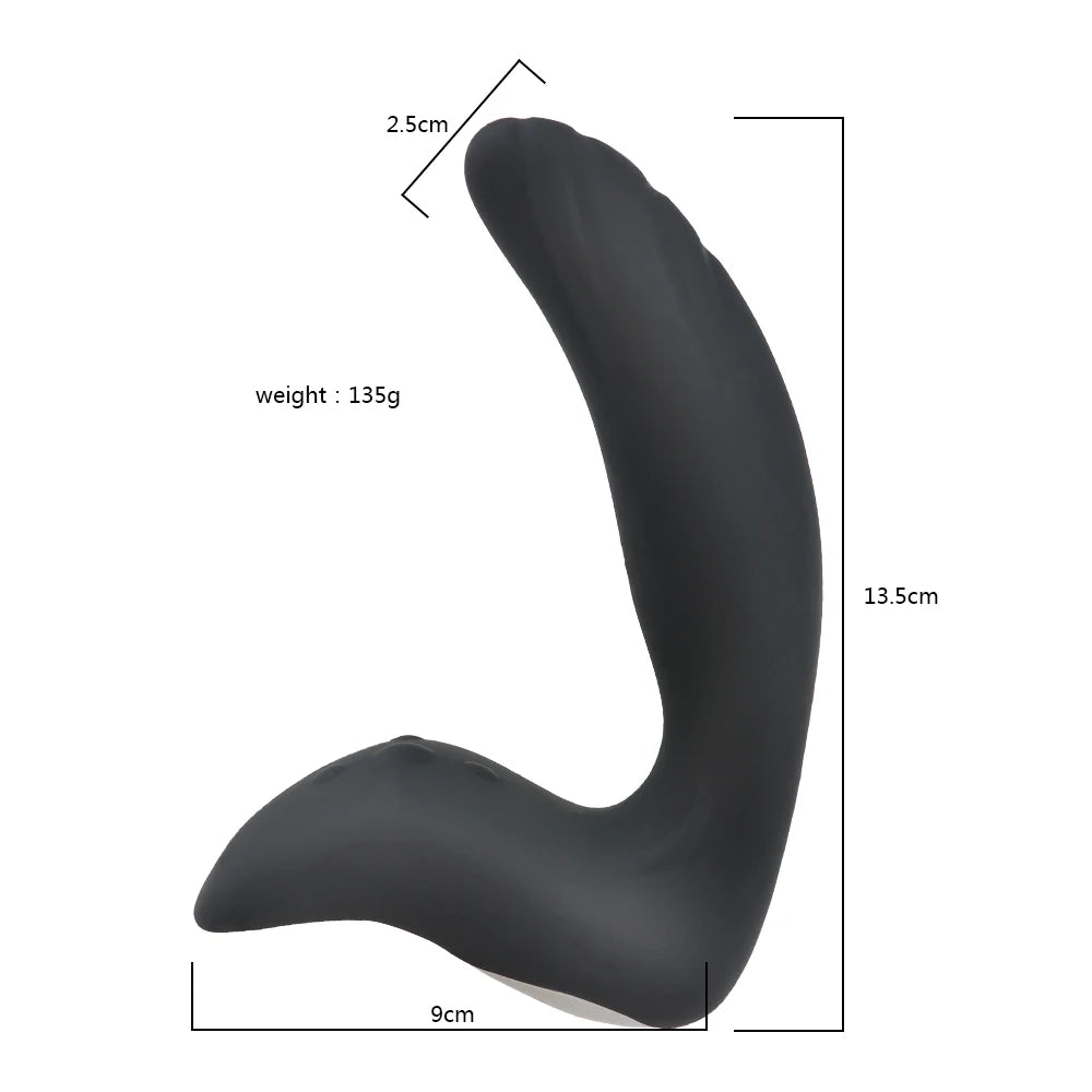 Vibrating Prostate Massage Dildo Vibrator Anal Plug Powerful Motors 10 Stimulation Patterns Butt Plug Silicone Sex Toys for Men