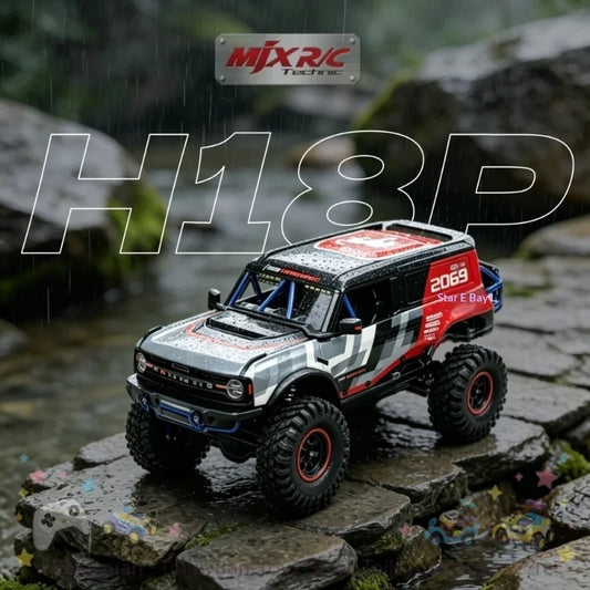 In Stock MJX H18P RC Remote Control Car Bronco 1：18 Scale Brushless 4WD Off Road Climbing Crawler ABS Hard Shell For Adult Hobby