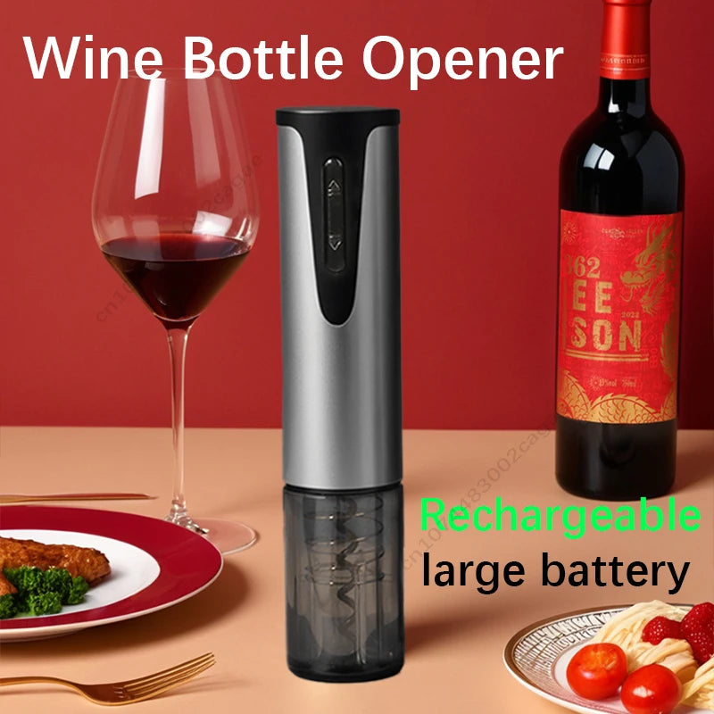 Electric Wine Bottle Opener Charged Automatic Reusable Easy Carry Red Wine Opener Gift for Waiter Women Home Kitchen Party Bar