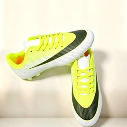 Adult Men AG/FG Football Boots Firm Ground Cleats Comfort PU Non‑Slip Sole For Outdoor Pitch Football Game And Competition