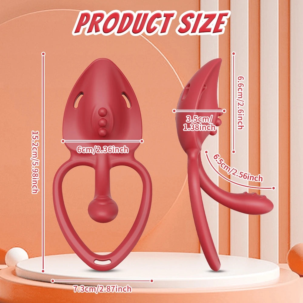 Adult Sex Toys Wearable Panty Vibrator for Couple Women,Vibrating Penis Ring Clitoral Stimulator,Female Sex Toy with APP Control