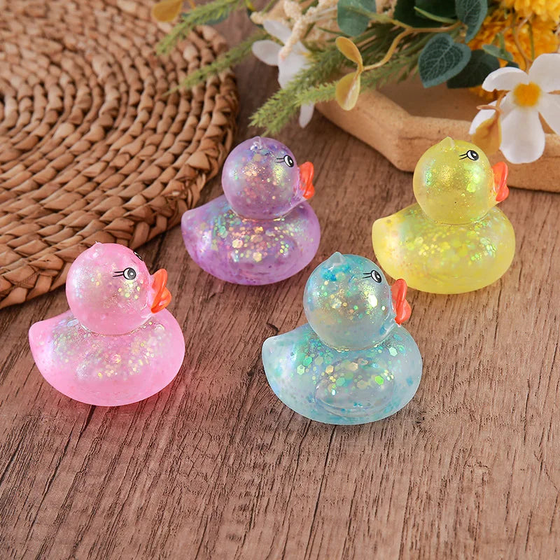 Squishy Maltose Aurora Duck Squeeze Toy Soft Cute Animal Stress Relief Decompression Stretch Toy Kawaii Duck Stress Relief Toy