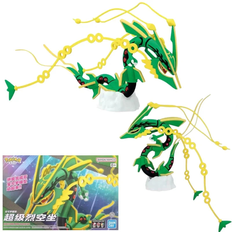 Bandai Original In Stock POKEMON Miraidon Mega Rayquaza Dragonite Charizard Anime Action Figures Assembly Model Ornaments