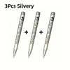 3pcs Metallic Color Marker Pens Golden, Silvery, and Copper Permanent Paint Pens for Crafts, Scrapbooking, and Fabric Art
