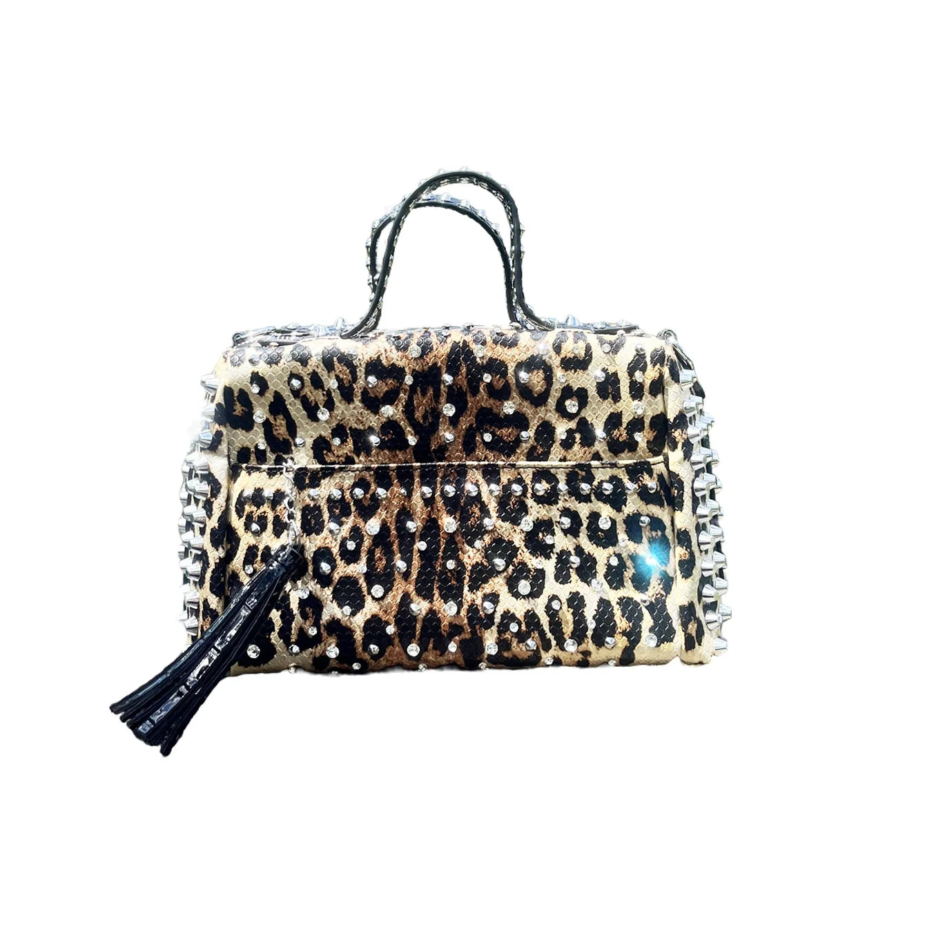 Women's Vintage Rivet PU Leather Tote Bag – Large Capacity, 3 Colors, 2 Sizes