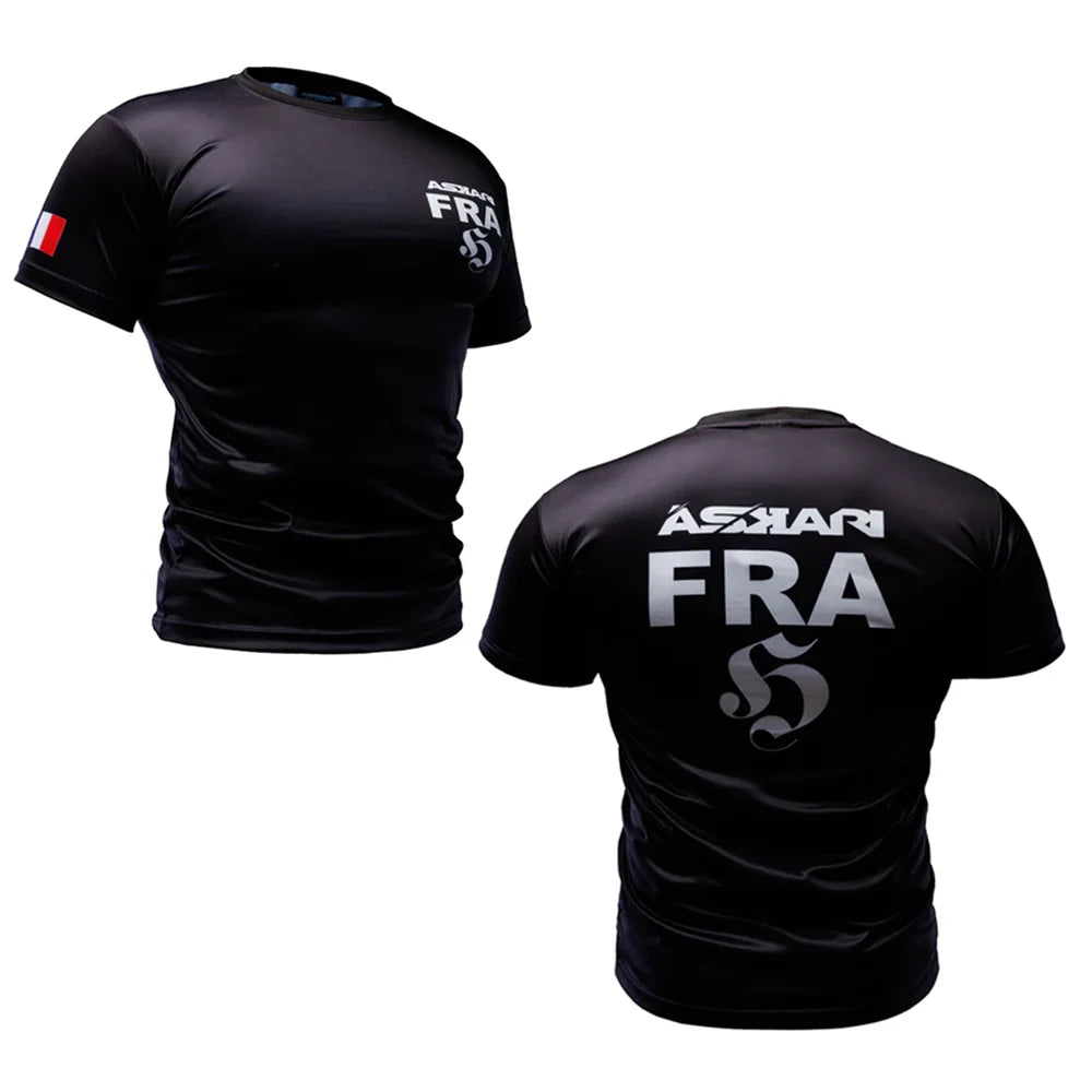 Summer Boxing ASKARI New National Team Uniforms Men's Women's Breathable Fightwear Casual T-shirts O Neck Short Sleeve Tops