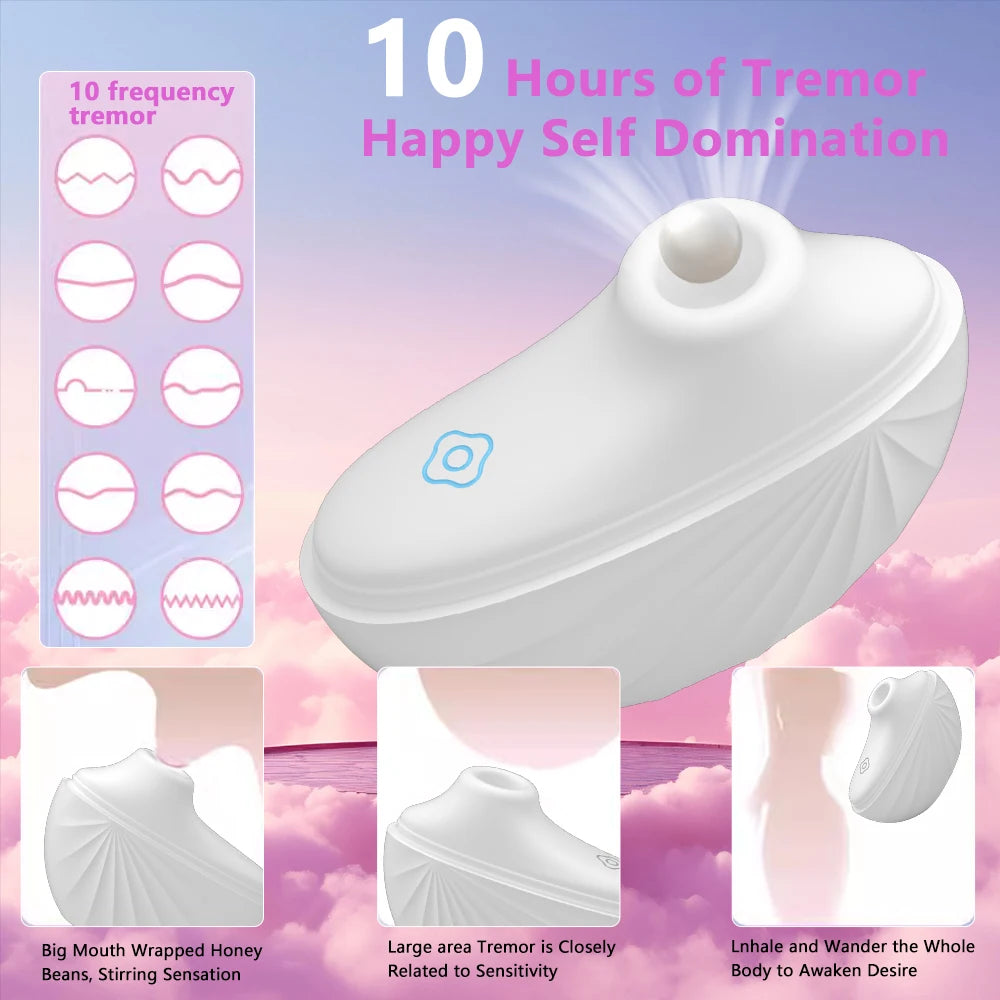Portable Mini Sucking Vibrator Shell Design Sucker Nipple Stimulator G-spot  Vaginal Pussy Massager Sex Toys Goods For Adults 18