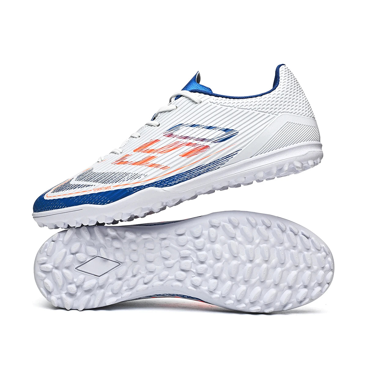 Basic Daily TF Soccer Boots Breath PU Fabric Bendable Rubber Sole Anti-slip Wear-resistant Amateur Turf Practice Boots