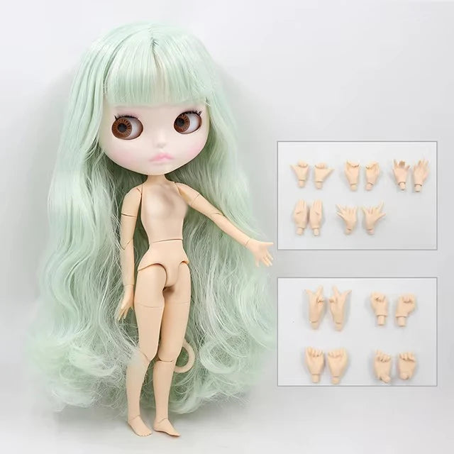 ICY DBS Blyth Doll 1/6 BJD Joint Body White Skin Tan Skin Dark Skin Matte Face Nude Doll 30cm Anime Toy Girls Gift