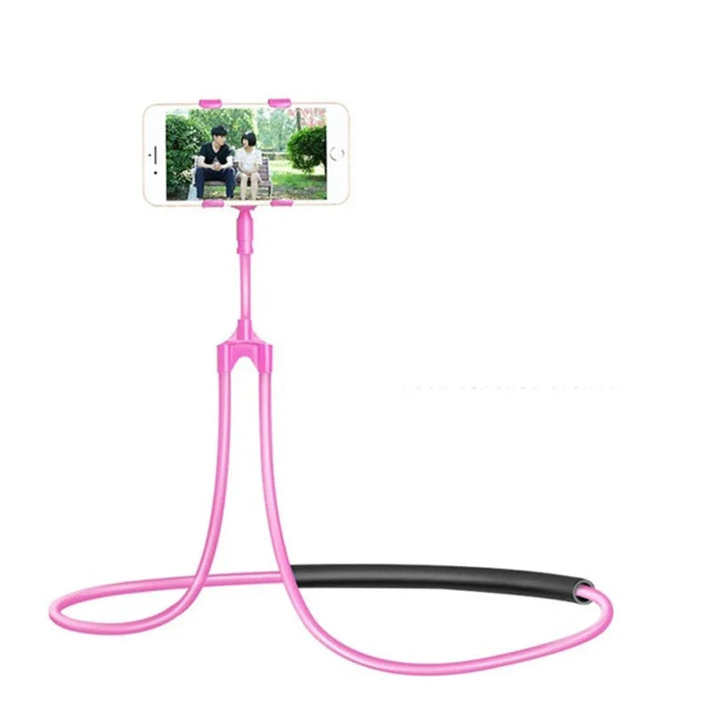 Lazy Hanging Neck Phone Stand Holder Rotatable Mobile Phone Stand Necklace Bracket Bed 360 Degree Phone Holder For Smartphones