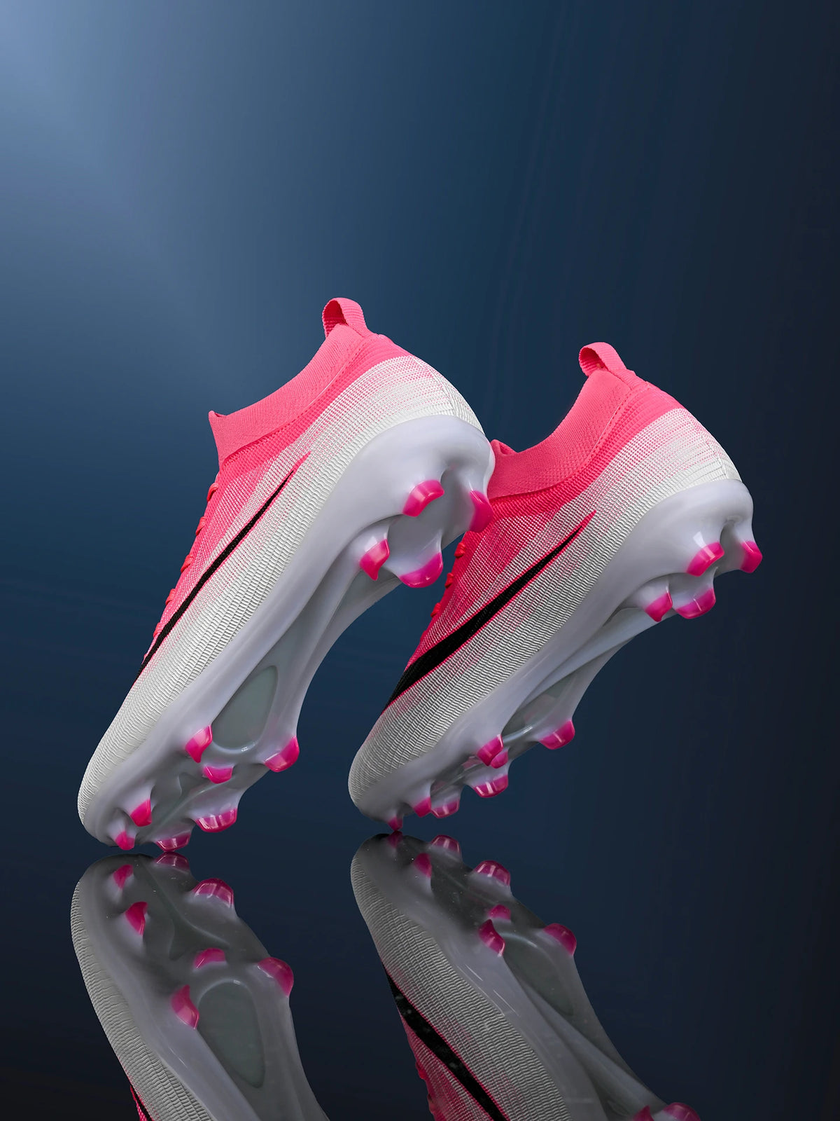 Men AG FG Football Cleats Soft PU Upper Reinforced Stud Structure For Adult Outdoor Lawn Football Match And Training