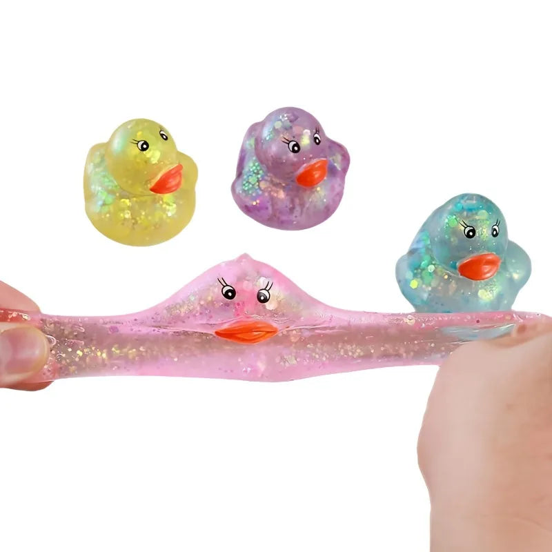 Squishy Maltose Aurora Duck Squeeze Toy Soft Cute Animal Stress Relief Decompression Stretch Toy Kawaii Duck Stress Relief Toy