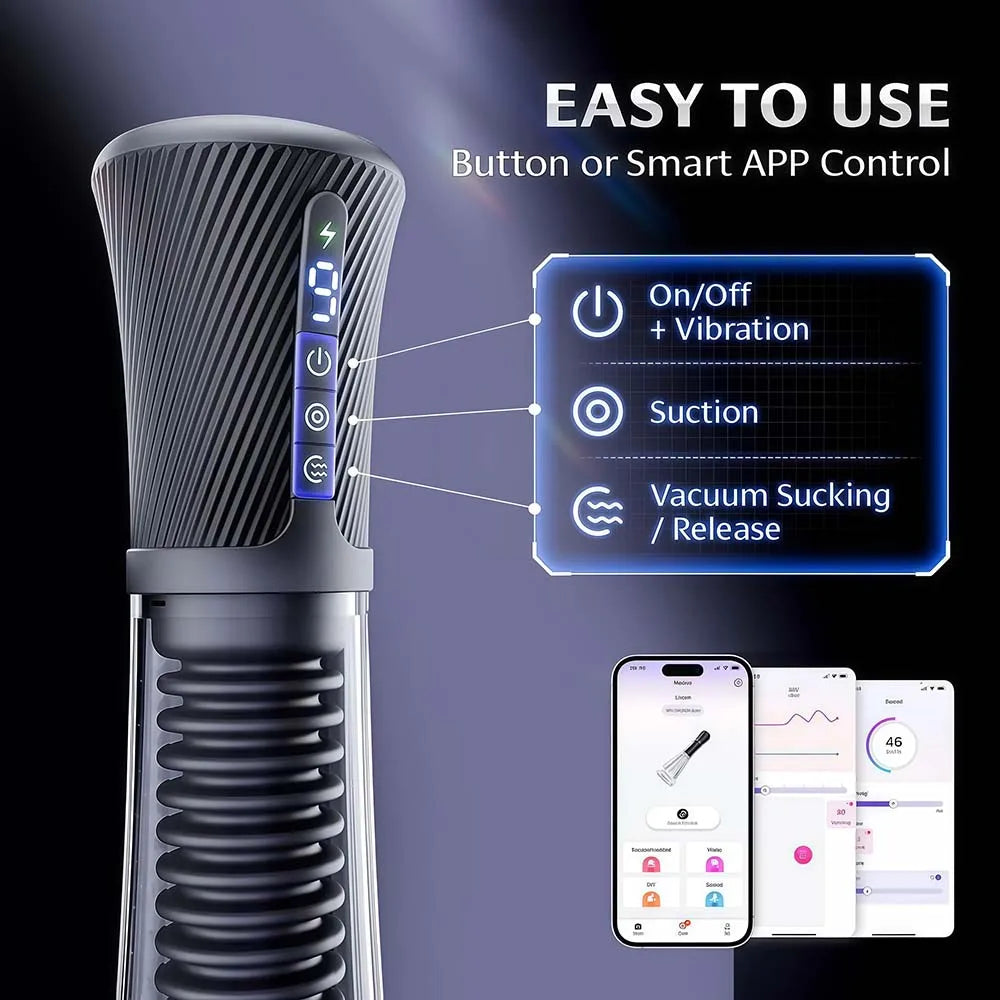 APP Wireless Electric Penis Pump for Men Automatic Control Vacuum Suction Massager Male Delay Enlargement Masturbator Sex Toys