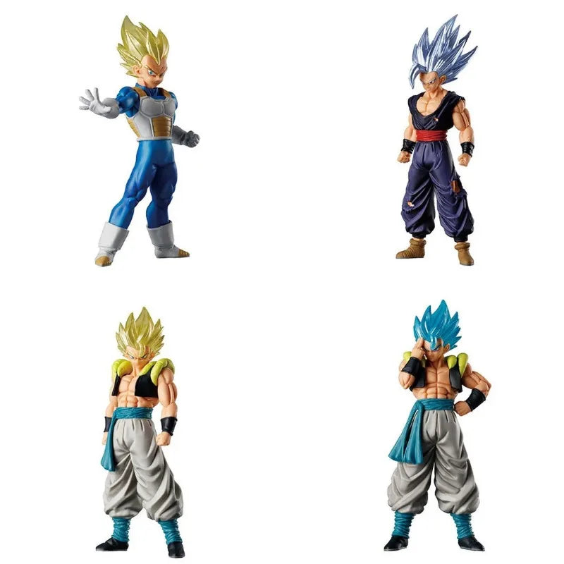 Bandai Gashapon Capsule Toys Dragon Ball Super Vegeta Gohan Gogeta Saiyan Series Anime Figure Doll Model Gifts Toys