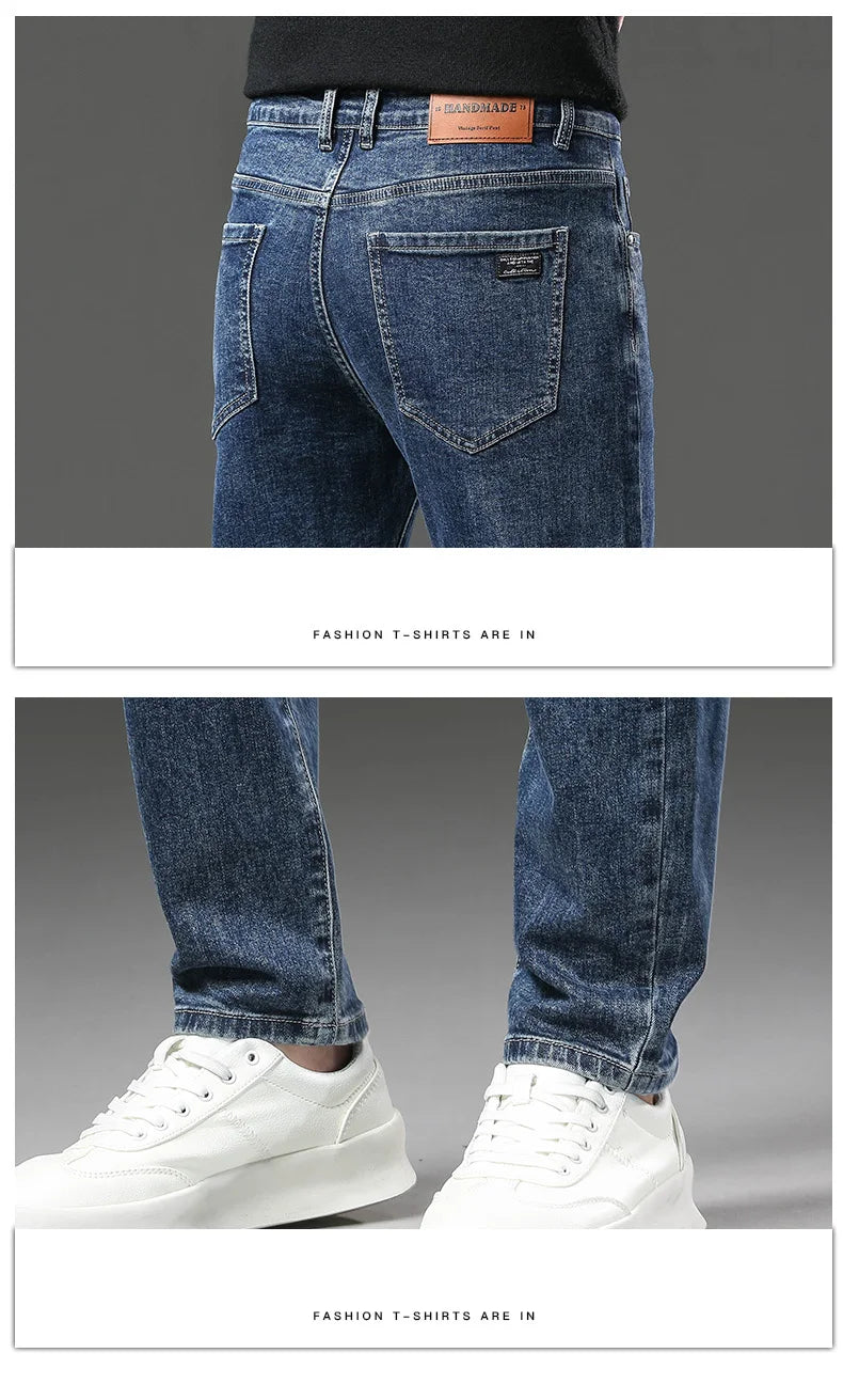 Men's Fleece-Lined Stretch Jeans