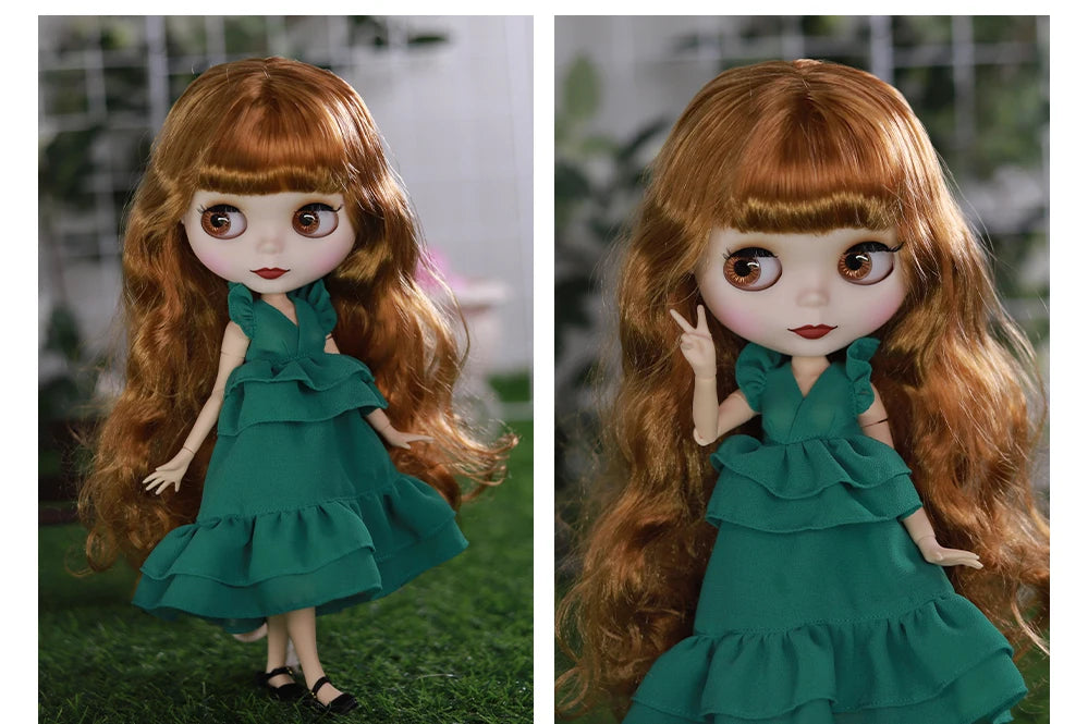 ICY DBS Blyth doll joint body temperament dress casual sports skirt toy anime set