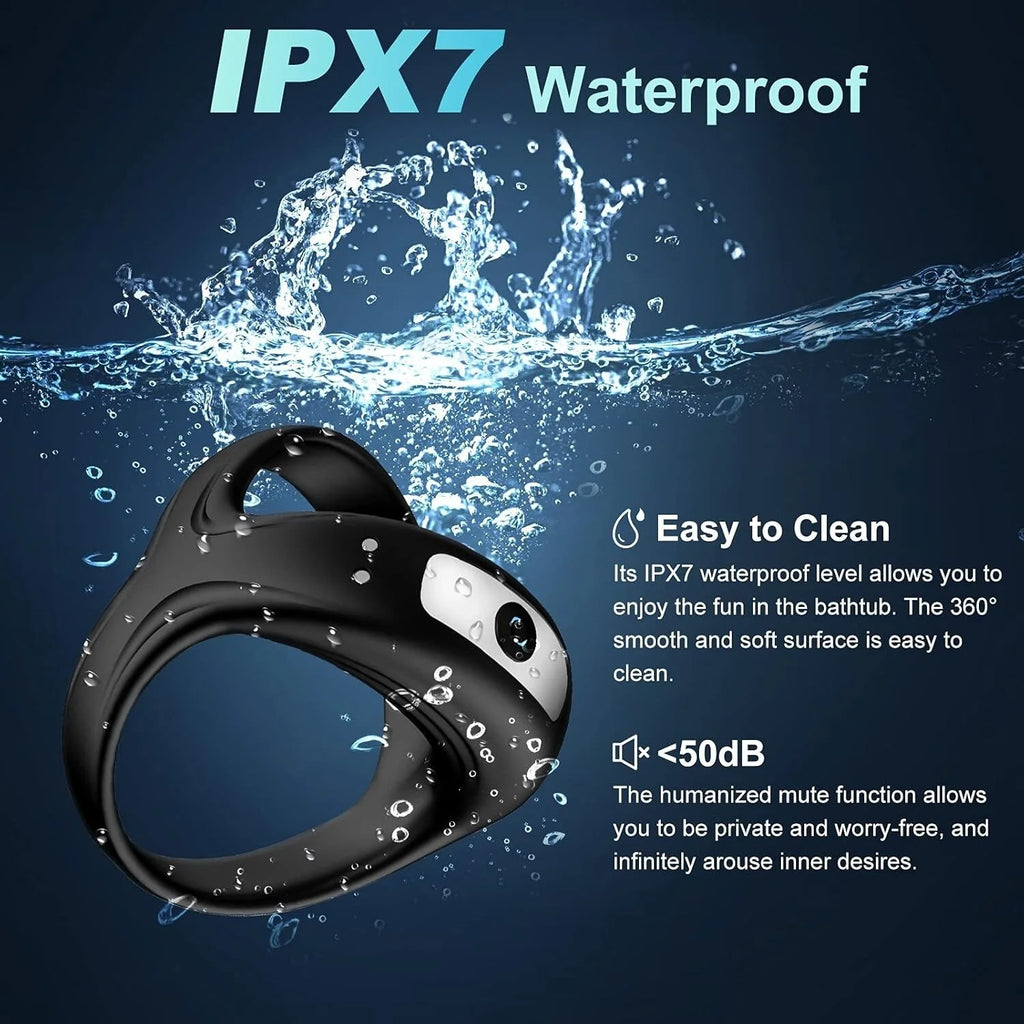 Vibrating Cock Ring Sex Toys for Men - Penis Ring Vibrator, Adult Male Sex Toy for Longer Harder Stronger Couples Adult Sex Toys