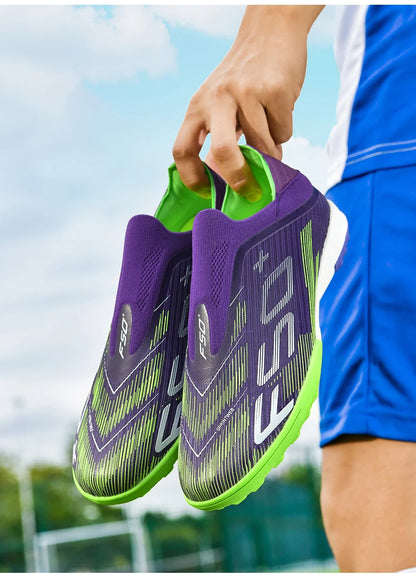 New Men Soccer Shoes Futsal Football Boots Sneakers Match Grass Cleats High-quality Non-Slip Indoor Hot-selling High-top Outdoor