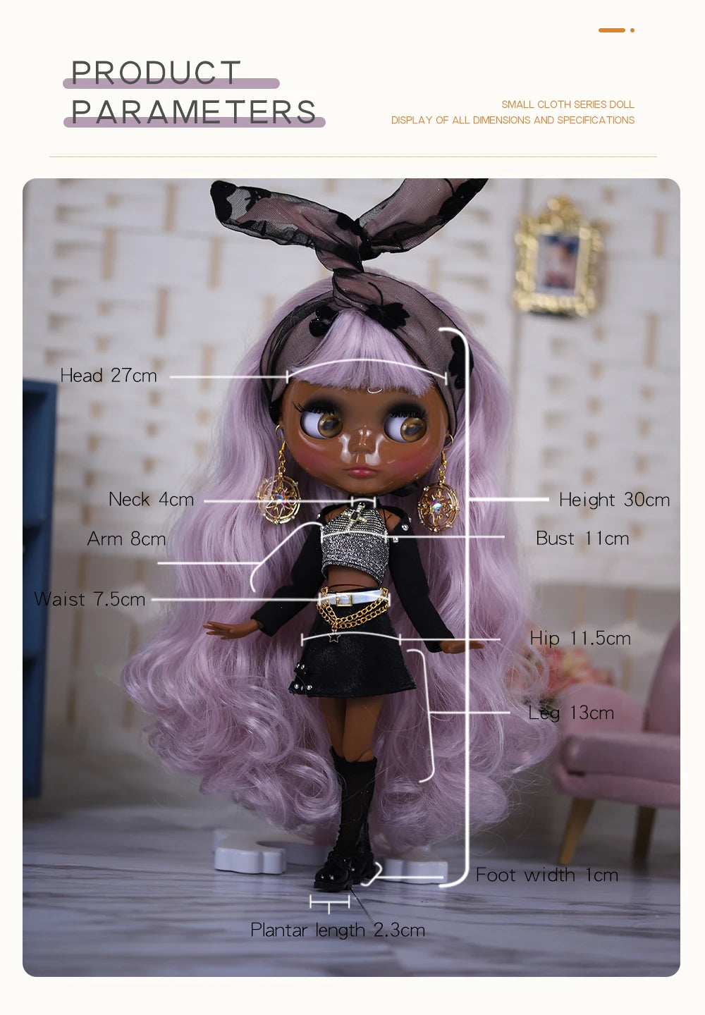 DBS Dress for Blyth Doll ICY Licca Set Casual Clothing Anime Doll Clothes